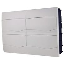 Quadro de Distribuição de Embutir 48 DIN ou 32 NEMA Tramontina com Porta Branca