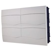 Quadro de Distribuição de Embutir 48 DIN ou 32 NEMA Tramontina com Porta Branca