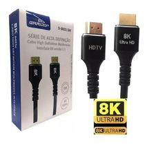 Cabo Hdmi 2.1 8K 144HZ Ultra Hd 3 Metros Blindado 7680P