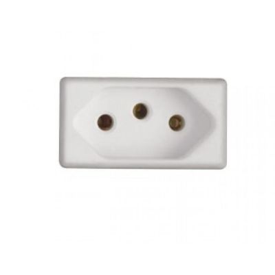 Modulo Tomada 2P T Tramontina 20 A 250 V Branco