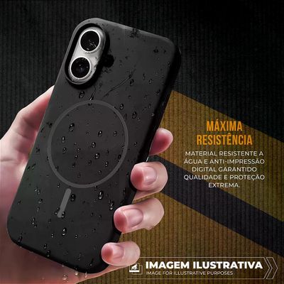 Capa para iPhone 17 - Silicon Liquid Magsafe - Preta - Gshield