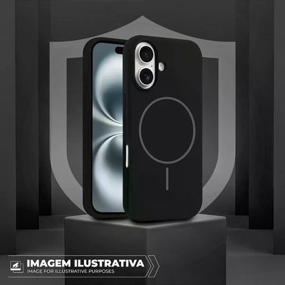 Capa para iPhone 17 Pro - Silicon Liquid Magsafe - Preta - Gshield
