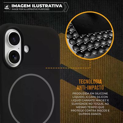 Capa case capinha para iPhone 17 Pro Max - Silicon Liquid Magsafe - Desert - Gshield