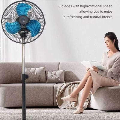 Ventilador Coluna 220v Chao Potente Profissional 3 Velocidades 45w Coluna Pedestal Giratorio 3