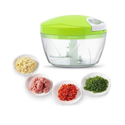 Triturador Processador Alimentos Moedor Manual Alho Cebola Temperos Mini Mixer 3 Laminas
