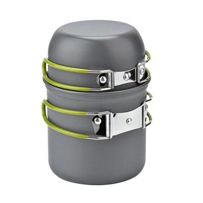 Kit Panelas Camping Aluminio Kit Cozinha Acampamento Outdoor Panela Viagem Praia Pesca Com Bolsa