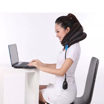 Suporte Pescoco Colar Cervical Almofada Inflavel Viagem Travesseiro Protetor Alivio Ortopedico Dor