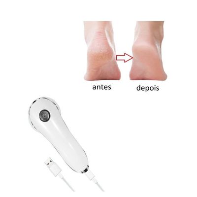 Removedor Calos Eletrico Lixa Pes Esfoliador Massageador Raspador Pele Grossa Rachaduras Rotativa