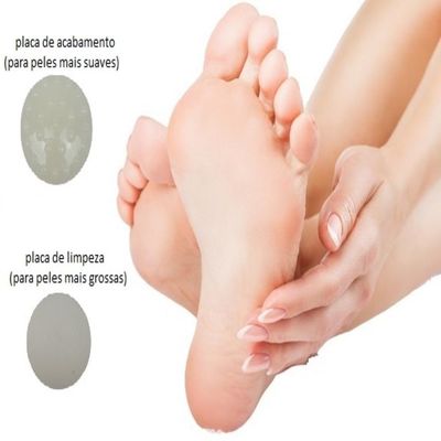 Removedor Calos Eletrico Lixa Pes Esfoliador Massageador Raspador Pele Grossa Rachaduras Rotativa