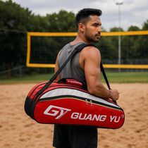 Raqueteira Mochila Tênis Esportiva Multiuso Bolsa Dupla Raquete Beach Badminton Bolsos Alça