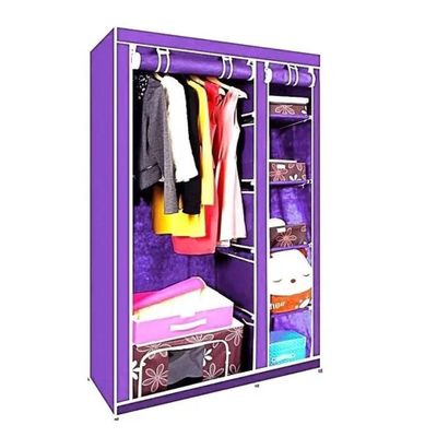 Guarda Roupa Compacto Cabideiro Duplo Arara Prateleiras Sapateira Organizador Camping Quarto Closet
