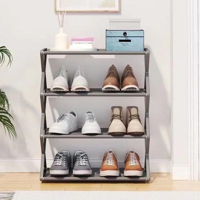 Sapateira Vintage Organizador Multiuso Estante 4 Prateleiras 8 Pares Sapatos Quarto Lavanderia Sala