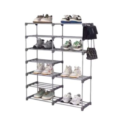 Sapateira Grande 30 Pares Organizador Quarto 12 Plateleiras Organizador 60 Tenis Sapatos Estante
