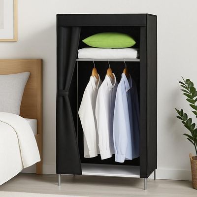 Guarda Roupa Portatil Armario Arara Cabideiro Prateleira Organizador Praia Camping Desmontavel