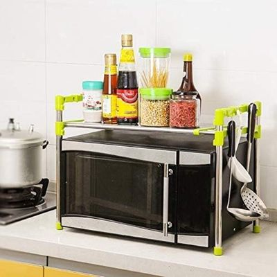 Prateleira Inox Organizador Cozinha Banheiro Estante Ajustavel Multifuncional Microondas Sapateira