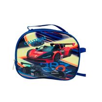 Kit Mochila Infantil Meninos Com Rodinhas Carros Escolar Estojo Lancheira Térmica Bolsa Carrinho