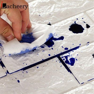 Papel Parede Painel 3d Tijolinho Branco Placa Auto Adesivo Revestimento Espuma 77x70cm Grande