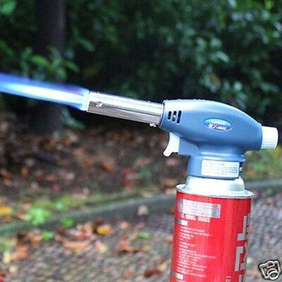 Macarico Culinario Automatico Regulagem Gourmet Recarregavel Encaixe Dois Tipos Refil Reparos