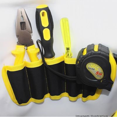 Bolsa Porta Ferramenta Impermeável Cartucheira Encanador Eletricista Alça Transversal Regulável 2