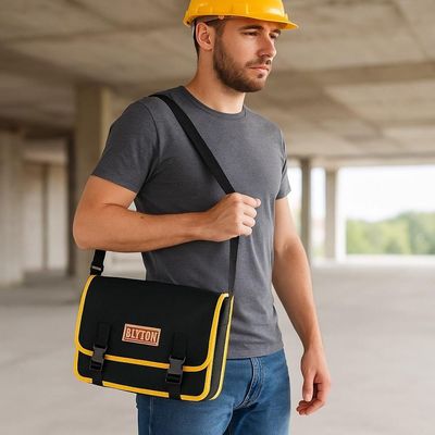 Bolsa Porta Ferramenta Impermeável Cartucheira Encanador Eletricista Alça Transversal Regulável 2