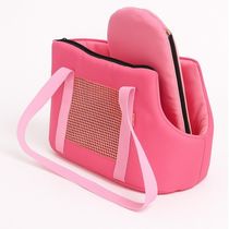 Mala Transporte Pet Dobrável Mochila Rosa Gato Cão Gatinho Carro Passeio Bolsa Compacta Viagem