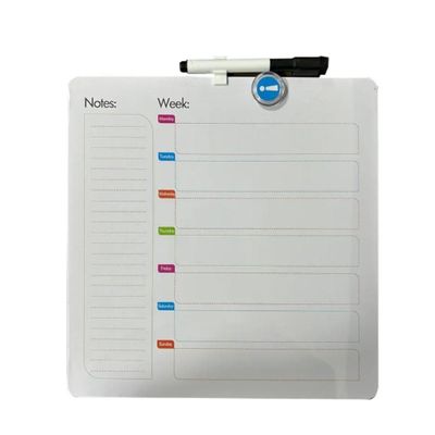 Lousa Planejamento Semanal Quadro Magnetico Planner Multiuso Tarefas Recados Anotacoes Aviso
