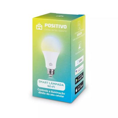 Lâmpada Inteligente Positivo Wi-Fi Smart Home Branca UNICA