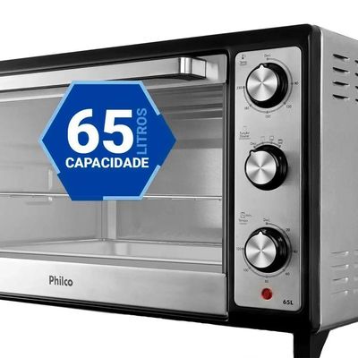 Forno 65L Philco Eletrico Dourador - 106101008 Preto 110V