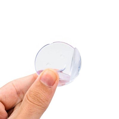 Protetor De Quina Canto Móveis Cantoneira Silicone Proteção Bebê 4 Unidades Redondo