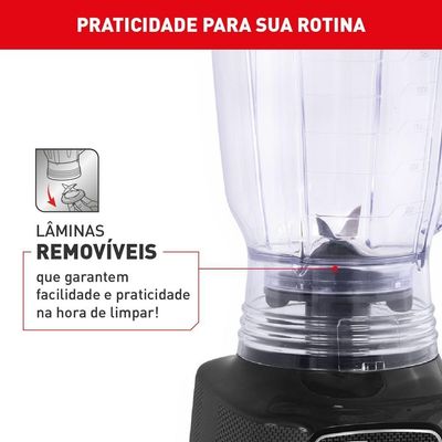 Liquidificador Arno Powermix 700W LQ33 Preto 220V