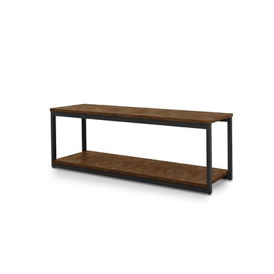 Rack Munique Estilo Industrial Klm Móveis Amadeirado Com Preto