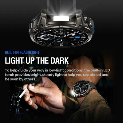 Relógio Inteligente Zeblaze Vibe 8 Amoled Display Lanterna Embutida Preto