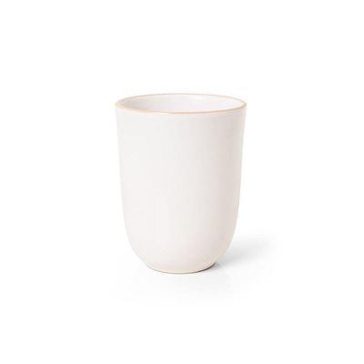 Jogo De Caneca Copa E Cia 2 Peças Vivant Em Cerâmica Off-white