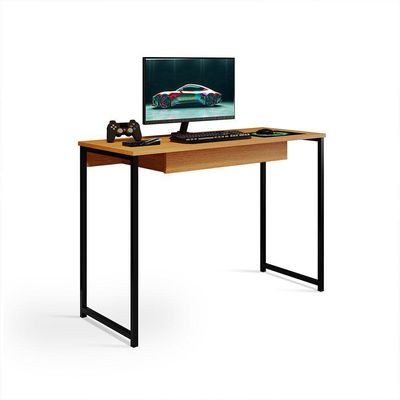 Escrivaninha Com Gaveta Megane 110 X 45 Klm Store Preto/canela