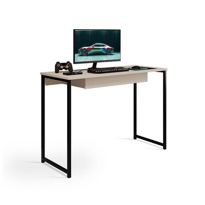 Escrivaninha Com Gaveta Megane 110 X 45 Klm Store Preto Com Off White