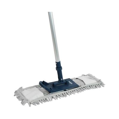 Conjunto Super Mop De Microfibra 40cm Com Cabo Telescópico De 1,40m E Refil