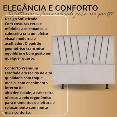 Cabeceira Cama Box Solteiro 90 Cm Lizza Em Linho Com Frame Cinza Claro
