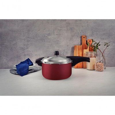 Panela Pressão Tramontina Vancouver Vermelho 24cm 6 Litros