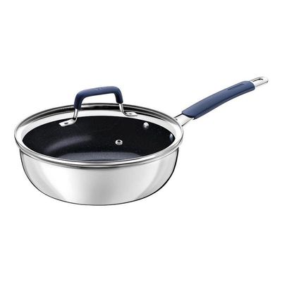 Frigideira Tramontina Funda Tampa Romagna Black Stone 24cm
