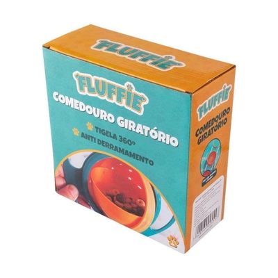 Comedouro Portátil Giratório Pet Rosa
