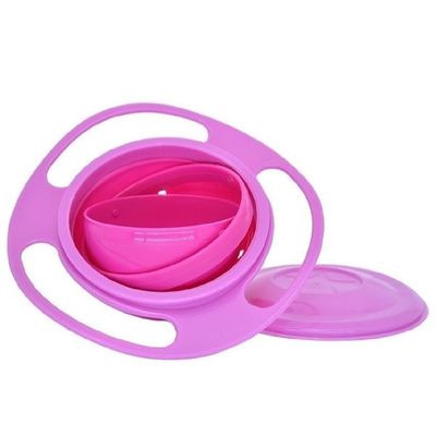 Comedouro Portátil Giratório Pet Rosa