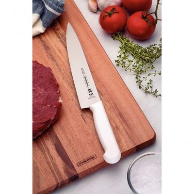 Faca para Carne Tramontina Aço Inox Cabo Branco