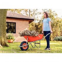 Carrinho de Mão Tramontina Caçamba Plástica Laranja 55L