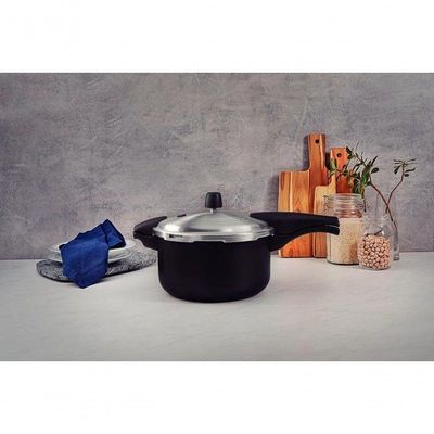 Panela Pressão Tramontina Vancouver Preto 24cm 6 Litros