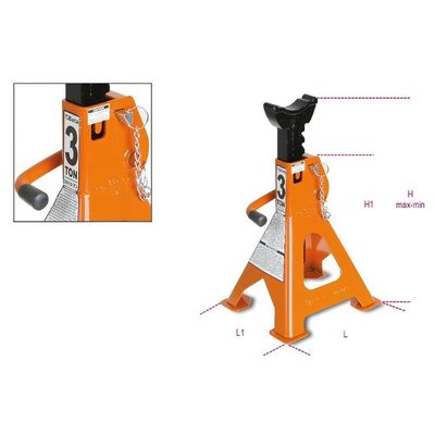Cavalete Para Veículos Moto Carro 3 Toneladas 3010t 10 Beta