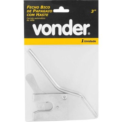 Fecho Bico Papagaio 3" Com Haste - Vonder