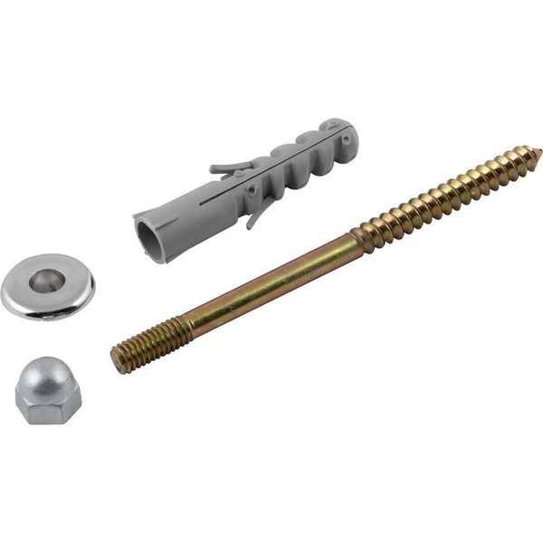 Conjunto Fixação Para Sanitário 12mm Latonado Com 2 Pçs Vonder