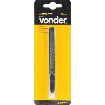 Estilete Estreito De Metal 9mm Vonder