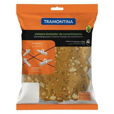 Base Espaçadora Plástica Tramontina Estreita Eco 1,5mm Saco Com 100 Unidades