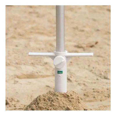 Âncora De Fixação P/ Guarda-sol 38mm Tobee Com Haste Branca Branco